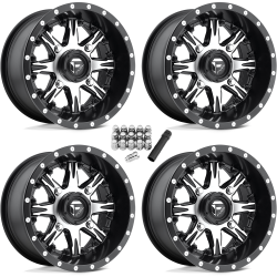 Fuel Off Road Nutz D541 Machined 14x7 Wheels/Rims (Full Set)