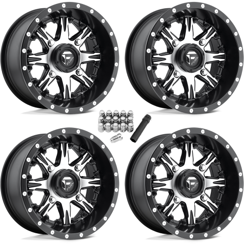 Fuel Off Road Nutz D541 Machined 14x7 Wheels/Rims (Full Set)