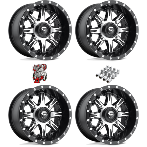 Fuel Off Road Nutz D541 Machined 14x7 Wheels/Rims (Full Set)