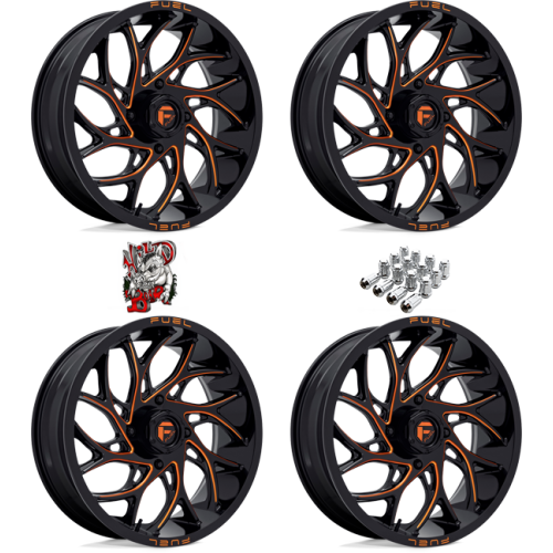 Fuel Off Road Runner Candy Orange 18x7 Wheels/Rims (Full Set)