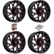 Fuel Off Road Runner Candy Red 20x7 Wheels/Rims (Full Set)