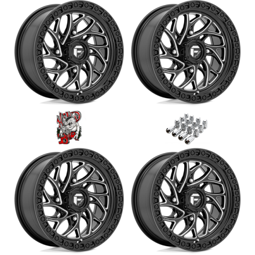 Fuel Off-Road Runner Gloss Black & Milled 15x7 Wheels/Rims (Full Set)