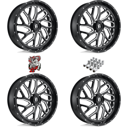 Fuel Off Road Triton Milled 18x7 Wheels/Rims (Full Set)