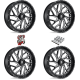 Fuel Off Road Triton Milled 20x7 Wheels/Rims (Full Set)