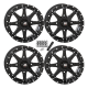 High Lifter HL10 Gloss Black 14x7 Wheels/Rims (Full Set)