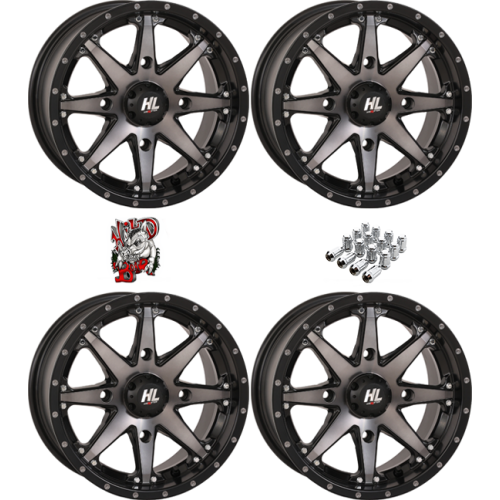 High Lifter HL10 Smoke 14x7 Wheels/Rims (Full Set)