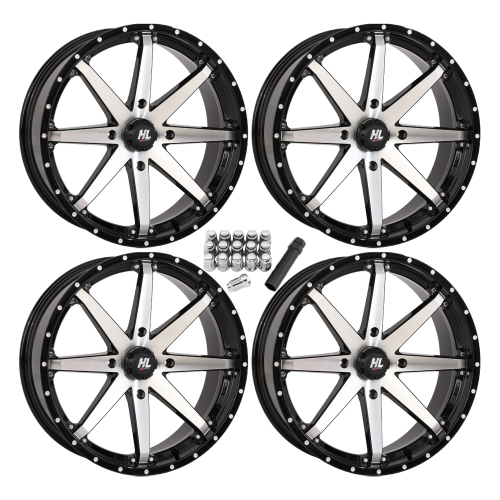 High Lifter HL10 Machined 20x7 Wheels/Rims (Full Set)