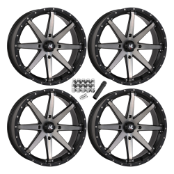 High Lifter HL10 Smoke 20x7 Wheels/Rims (Full Set)