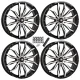High Lifter HL21 Machined 24x7 Wheels/Rims (Full Set)
