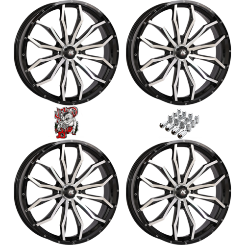 High Lifter HL21 Machined 24x7 Wheels/Rims (Full Set)