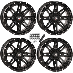 High Lifter HL22 Gloss Black 14x7 Wheels/Rims (Full Set)