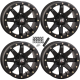 High Lifter HL9 Matte Black 14x7 Beadlock Wheels/Rims (Full Set)