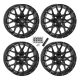 ITP Hurricane Black 16x7 Wheels/Rims (Full Set)