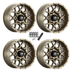 ITP Hurricane Bronze 14x7 Wheels/Rims (Full Set)