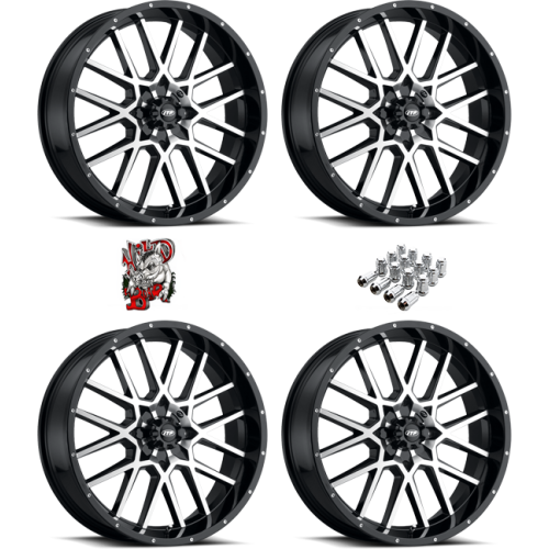 ITP Hurricane Machined 18x7 Wheels/Rims (Full Set)