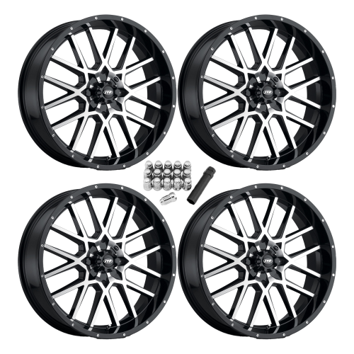 ITP Hurricane Machined 18x7 Wheels/Rims (Full Set)