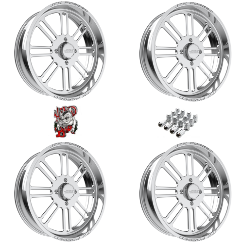 JTX Forged Bayonet Polished 24x7 Wheel/Rim (Full Set)