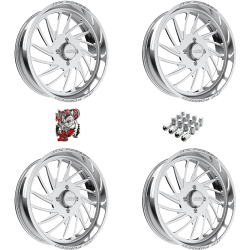 JTX Forged Centerfire Polished 22x7 Wheel/Rim (Full Set)