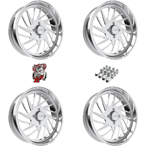 JTX Forged Centerfire Polished 24x7 Wheel/Rim (Full Set)