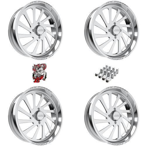 JTX Forged Cycle Polished 24x7 Wheel/Rim (Full Set)