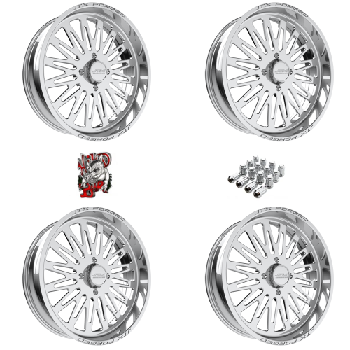 JTX Forged Schizo Polished 24x7 Wheel/Rim (Full Set)