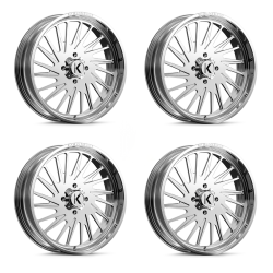 KG1 Forged KU038 Javelin Polished 24x7 Wheel/Rim (Full Set)