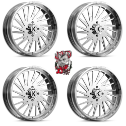 KG1 Forged KU038 Javelin Polished 22x7 Wheel/Rim (Full Set)