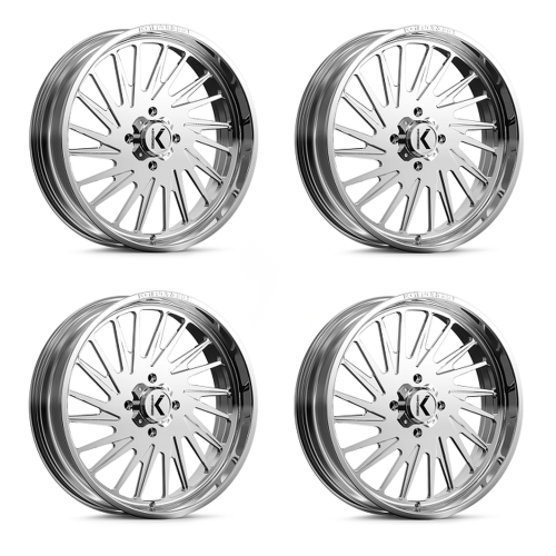 KG1 Forged KU038 Javelin Polished 24x7 Wheel/Rim (Full Set)