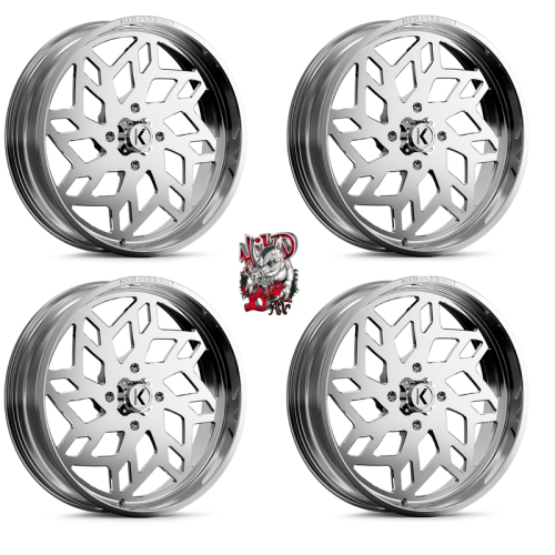 KG1 Forged KU021 Kreator Polished 22x7 Wheel/Rim (Full Set)