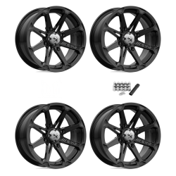 MSA M12 Diesel Gloss Black 14x7 Wheels/Rims (Full Set)