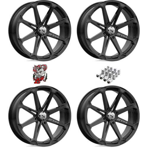 MSA M12 Diesel Gloss Black 18x7 Wheels/Rims (Full Set)