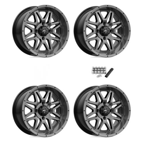 MSA M26 Vibe Dark Tint 14x7 Wheels/Rims (Full Set)