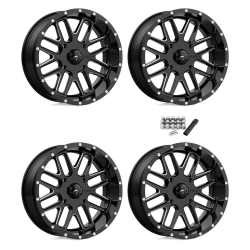 MSA M35 Bandit Gloss Black Milled 20x7 Wheels/Rims (Full Set)