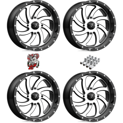 MSA M36 Switch Machined 20x7 Wheels/Rims (Full Set)