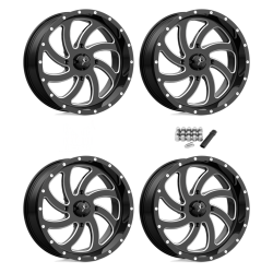 MSA M36 Switch Gloss Black Milled 24x7 Wheels/Rims (Full Set)