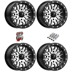 MSA M37 Brute Machined 14x7 Beadlock Wheels/Rims (Full Set)