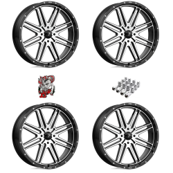 MSA M38 Brute Machined 22x7 Wheels/Rims (Full Set)