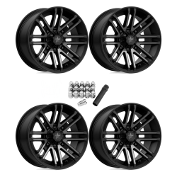 MSA M40 Rogue Satin Black with Titanium Tint 15x7 Wheels/Rims (Full Set)