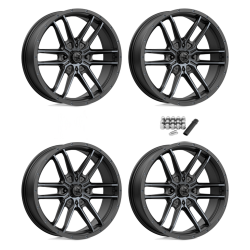 MSA M43 Fang Satin Black with Titanium Tint 18x7 Wheels/Rims (Full Set)