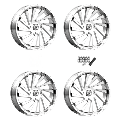 MSA M46 Blade Chrome 24x7 Wheels/Rims (Full Set)