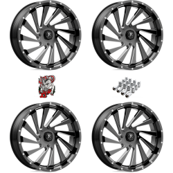 MSA M46 Blade Gloss Black Milled 18x7 Wheels/Rims (Full Set)