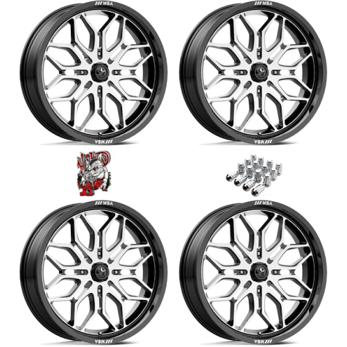 MSA M47 Sniper Machined 24x7 Wheels/Rims (Full Set)