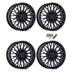 MSA M50 Clubber Gloss Black 22x7 Wheels/Rims (Full Set)