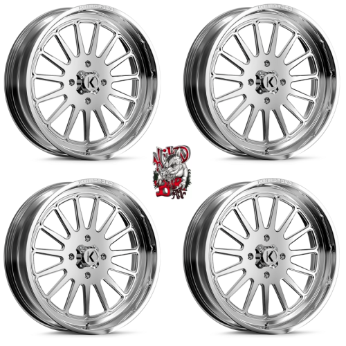 KG1 Forged KU016 Rays Polished 24x7 Wheel/Rim (Full Set)