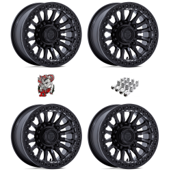 Fuel Off-Road Rincon Blackout 15x7 Beadlock Wheels/Rims (Full Set)