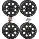 System 3 Offroad SB-7 Matte Black 18x7 Beadlock Wheels/Rims (Full Set)
