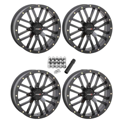 System 3 Offroad ST-3 Matte Black 18x7 Wheels/Rims (Full Set)