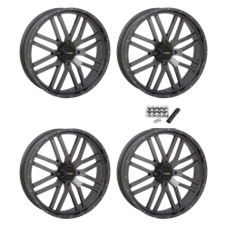 System 3 Offroad ST-3 Gunmetal 22x6.5 Wheels/Rims (Full Set)