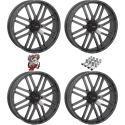 System 3 Offroad ST-3 Gunmetal 22x6.5 Wheels/Rims (Full Set)