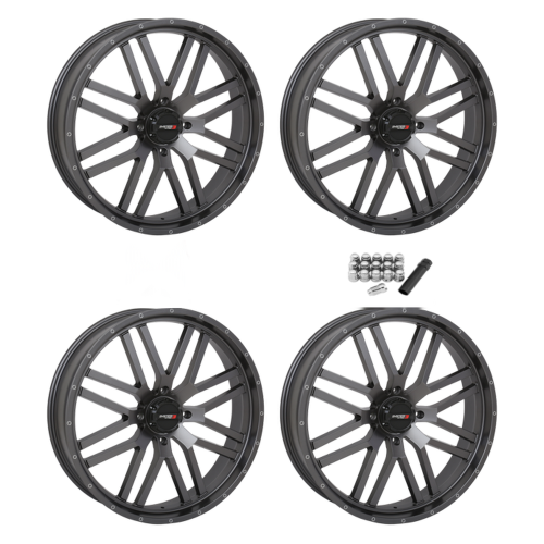 System 3 Offroad ST-3 Gunmetal Grey 24x6.5 Wheels/Rims (Full Set)